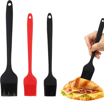 Silicone Basting Pastry Brush,Heat Resistant Cooking Brush for Oil Butter Sauce,Premium Cooking Brush for Sauce Marinade Meat Glazing
