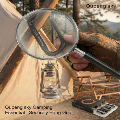 Carabiner Clip - Heavy Duty Carabiners 800lbs-13KN (2922 lbs) Carabeaner D Ring Shape,Key Chain Clip Hook,Keychain Clip,Multipurpose for Camping, Hiking,Backpacking or Other Outdoor Activities.