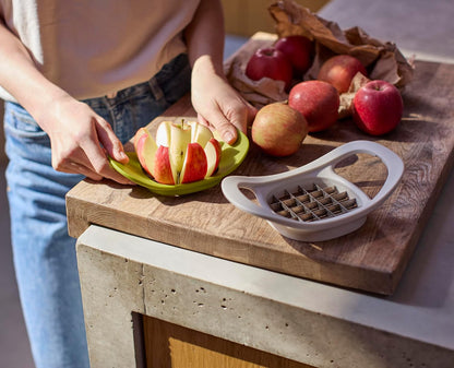 Nest Press 2-in-1 Apple Corer & Divider and Potato Chipper, Stainless Steel blades, BPA free, Dishwasher safe