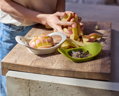 Nest Press 2-in-1 Apple Corer & Divider and Potato Chipper, Stainless Steel blades, BPA free, Dishwasher safe