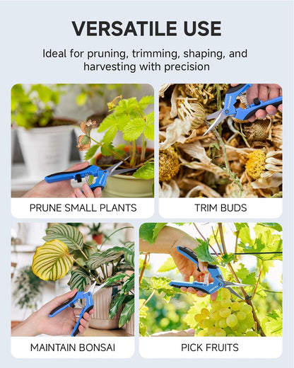 6.5" Small Pruning Shears for Gardening, Plant Trimming Scissors