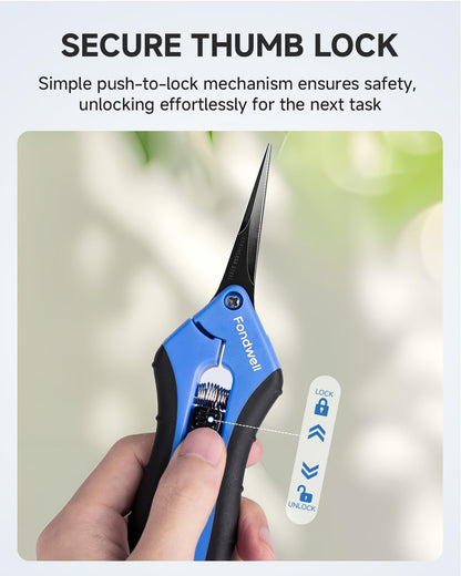 6.5" Small Pruning Shears for Gardening, Plant Trimming Scissors