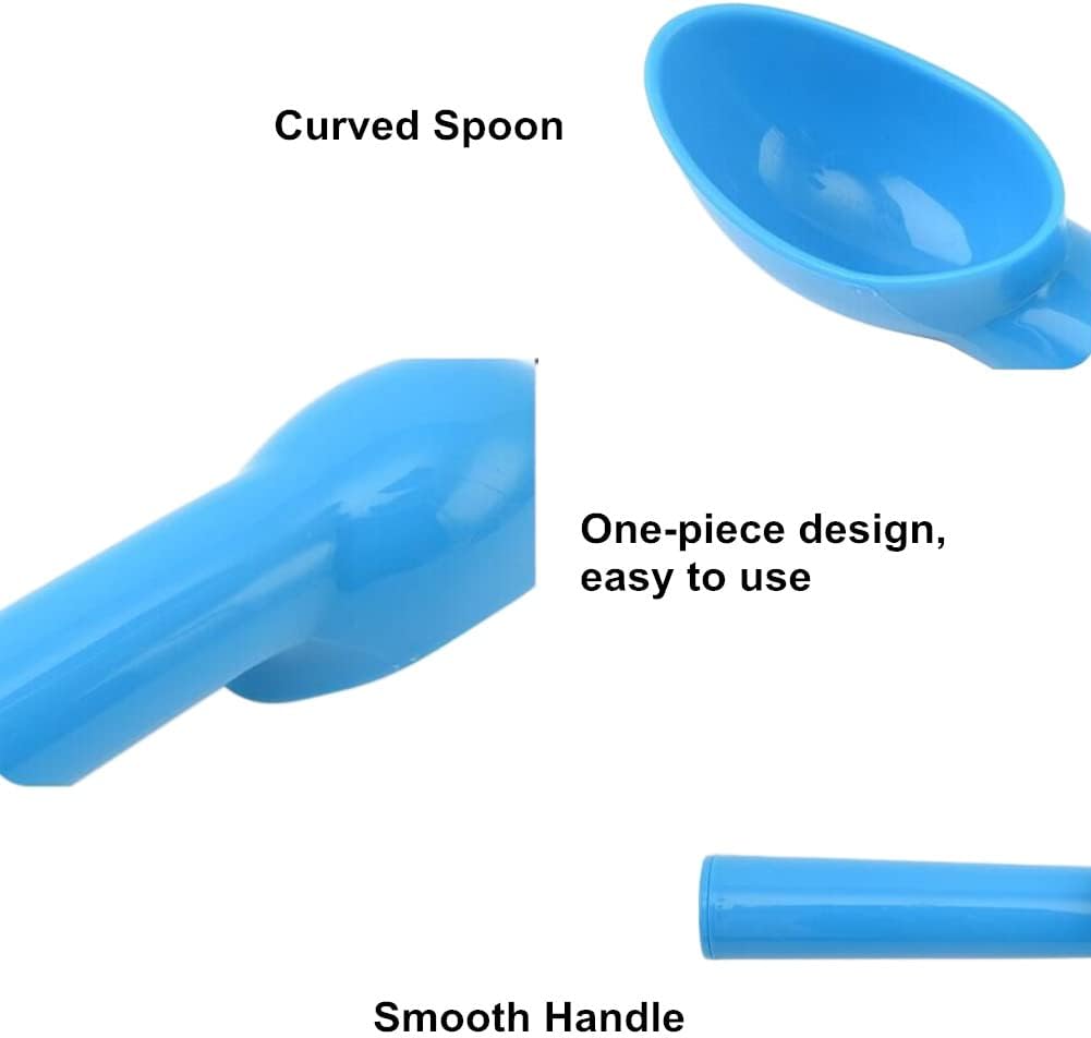 4 Pack Plastic Ice Cream Scoop Nonstick Anti-Freeze Ice Cream Scooper for Fruits, Watermelon, Yogurt, Melon Ball, Sorbet Spoon Kitchen Tool (Orange, Green, Blue, Pink)