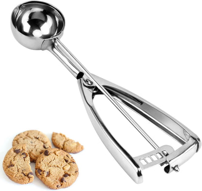 Cookie Scoop, Ice Cream Scoop,18/8 Stainless Steel, Cookie Scoops for Baking, 2Tbsp/ 30ml/ 1oz Cookie Dough Scoop, Ice Cream Scooper with Trigger Release, Cookie Scooper for Baking(#40)