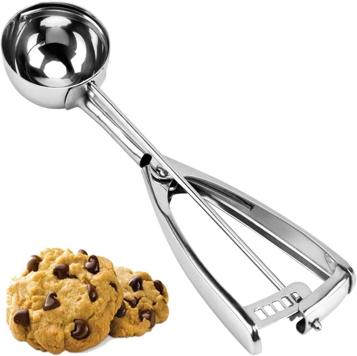 Cookie Scoop, Ice Cream Scoop,18/8 Stainless Steel, Cookie Scoops for Baking, 2Tbsp/ 30ml/ 1oz Cookie Dough Scoop, Ice Cream Scooper with Trigger Release, Cookie Scooper for Baking(#40)