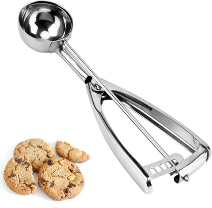 Cookie Scoop, Ice Cream Scoop,18/8 Stainless Steel, Cookie Scoops for Baking, 2Tbsp/ 30ml/ 1oz Cookie Dough Scoop, Ice Cream Scooper with Trigger Release, Cookie Scooper for Baking(#40)