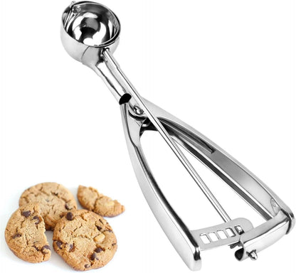 Cookie Scoop, Ice Cream Scoop,18/8 Stainless Steel, Cookie Scoops for Baking, 2Tbsp/ 30ml/ 1oz Cookie Dough Scoop, Ice Cream Scooper with Trigger Release, Cookie Scooper for Baking(#40)