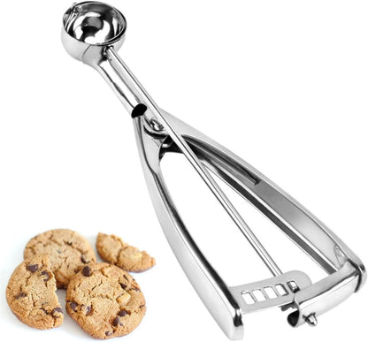 Cookie Scoop, Ice Cream Scoop,18/8 Stainless Steel, Cookie Scoops for Baking, 2Tbsp/ 30ml/ 1oz Cookie Dough Scoop, Ice Cream Scooper with Trigger Release, Cookie Scooper for Baking(#40)