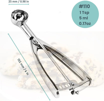 Cookie Scoop, Ice Cream Scoop,18/8 Stainless Steel, Cookie Scoops for Baking, 2Tbsp/ 30ml/ 1oz Cookie Dough Scoop, Ice Cream Scooper with Trigger Release, Cookie Scooper for Baking(#40)