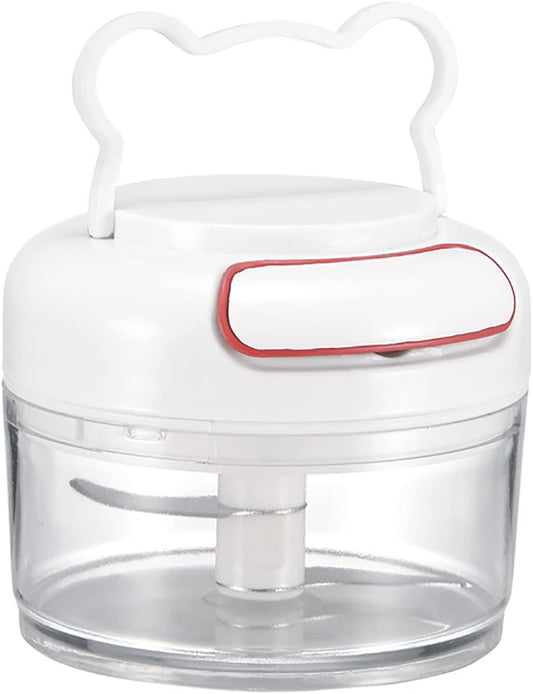 Manual Food Chopper for Vegetable Fruits Nuts Onions Garlic Ginger Chili Spice Herbs, Mini Chopper Hand Pull Mincer Blender Mixer Food Processor, Hand Pull String Portable Choppers Cutter with Handle