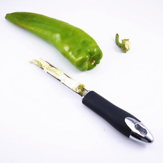 Jalapeno Corer Zucchini Cucumber Pepper Corer With Long Serrated Blade Easy Remove Viggies Seeds