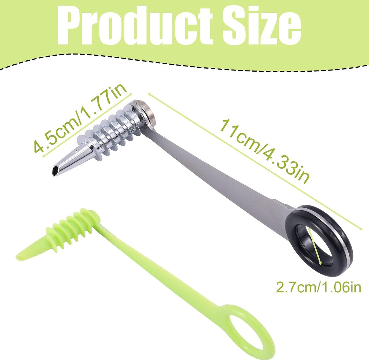 2pcs Spiral Cutter Slicer, Stainless Steel & Plastic Spiral Knife for Vegetables Portable Manual Cutter Tool for Cucumber Potato Carrot Fruit Kitchen Gadgets