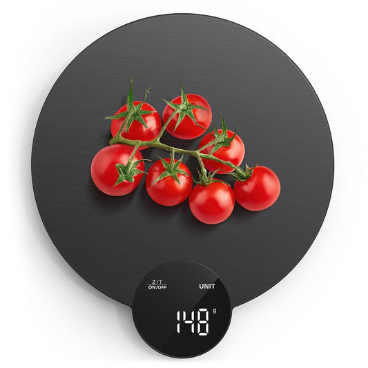 1g/0.1oz Precision Food Scale, HD LED Display Digital Kitchen Scale, Stainless Steel, 11lb Capacity for Cooking Baking (Batteries Included)
