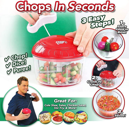 Food Chopper & Processor, Dice Vegetables, Garlic, Onions