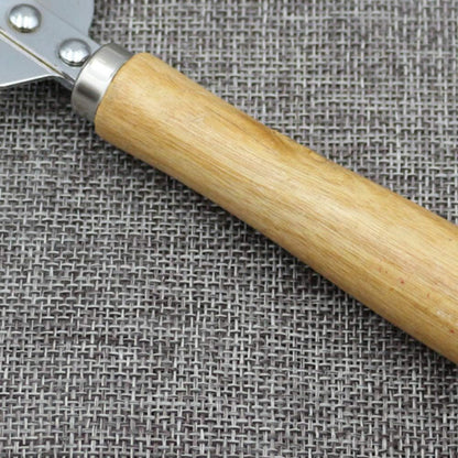 Manual Can Opener, Stainless Steel Bottle Opener Manual with Wooden Handle, Easy Open Multifunctional Side Cut Traditional Stab Can & Tin Opener for Kitchen Camping Traveling