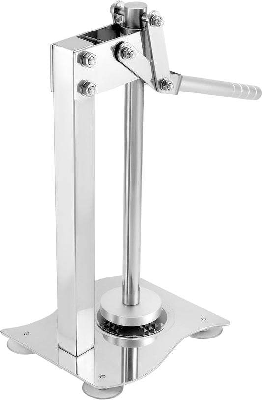 Heavy Duty Manual Desktop Lemon Juicer, 304 Stainless Steel Multifunctional Orange Juicer Fruit and Nut Crusher with Non-Slip Handle