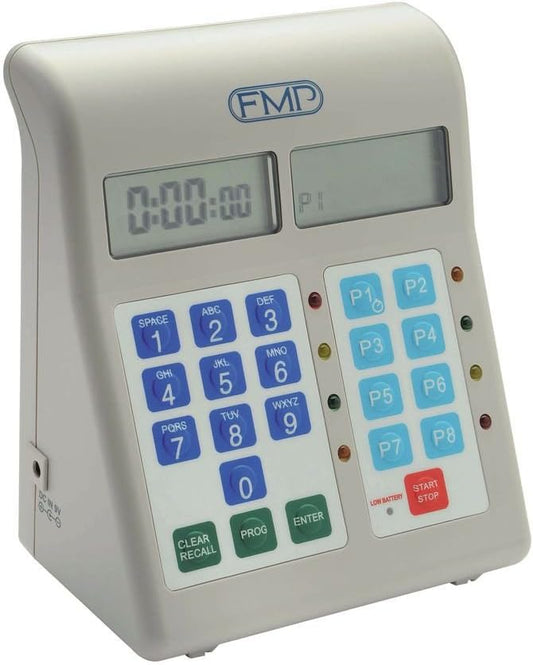 FMP 151-8800 Digital Kitchen Timer – 8-in-1 Battery Operated Digital Timer for Kitchen, Cooking, Restaurant, Classroom – Countdown & Count-Up Function for Home Use