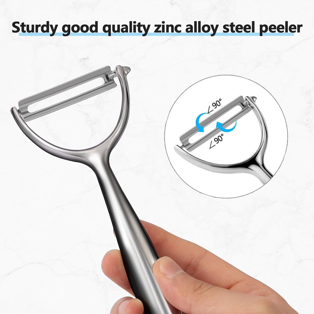 Y Peeler, Sharp Blade for Potatoes & Cucumbers, Ergonomic Handle for Home Kitchen Use