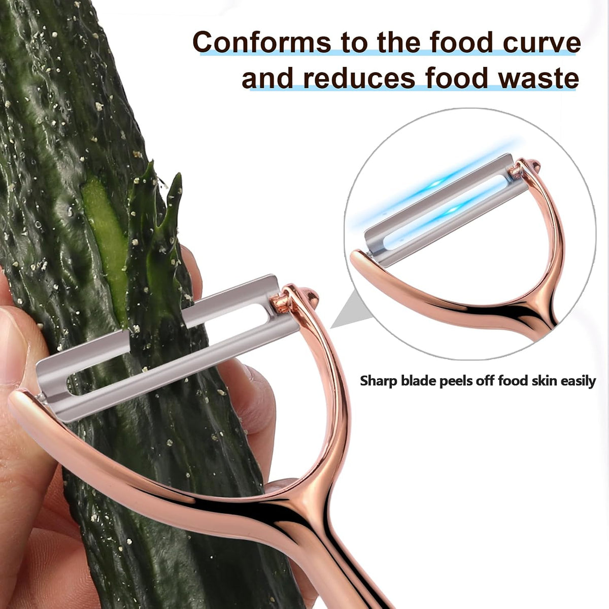Y Peeler, Sharp Blade for Potatoes & Cucumbers, Ergonomic Handle for Home Kitchen Use
