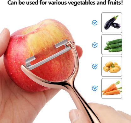 Y Peeler, Sharp Blade for Potatoes & Cucumbers, Ergonomic Handle for Home Kitchen Use
