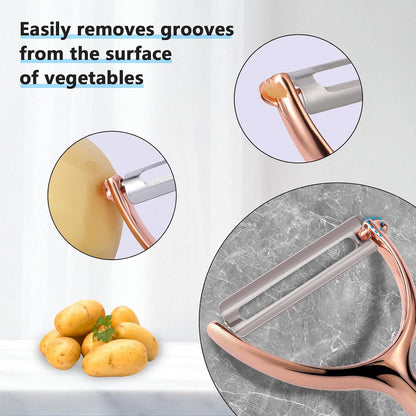 Y Peeler, Sharp Blade for Potatoes & Cucumbers, Ergonomic Handle for Home Kitchen Use