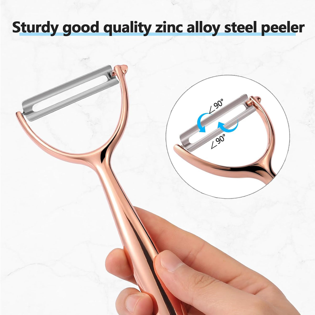 Y Peeler, Sharp Blade for Potatoes & Cucumbers, Ergonomic Handle for Home Kitchen Use