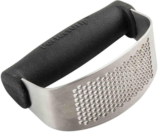 12508 PerfectGrip Garlic Press Rocker, Stainless Steel Garlic Mincer with Ergonomic Non-Slip Handle, Dishwasher Safe, Easy to Clean, Safe for Wet Hands, Kitchen Tool for Home Cooks