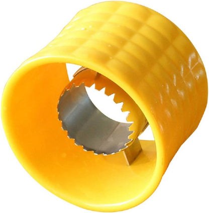 2pcs Manual Portable Mini Circular Corn Shaver Threshing Stainless Steel Yellow Corn Stripper Peeler Home Vegetable Tools
