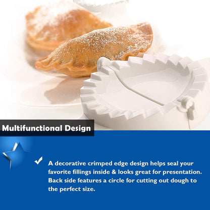 Dough Press, Set of 3 Empanada Press Dumpling Maker Dough Cutter Dumpling Mold for Dumpling, Calzone, Ravioli, Empanada, Pierogi, Turnover & Meat Pie