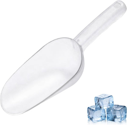 Plastic ice scoop for freezer - 12oz ice scoop BPA-FREE polycarbonate scoop with ergonomic handle, ideal for ice maker,ice cube, ice bucket, coffee beans, popcorn,ice cream, dishwasher safe (1 Pack)M