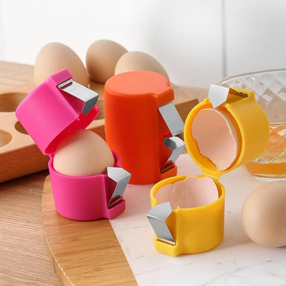 Household Egg Shell Opener,2025 Upgraded Egg Shell Opener for Hard Boiled,Mini Portable Handheld Egg Cracker Tool,Multifunctional Kitchen Gadgets (3 Pcs (Mix Color)) (3 Pcs (Mix Color))