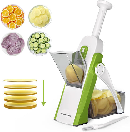 SupMaKin Safe Mandoline Slicer for Kitchen,Adjustable Potato Slicer 1-8 mm