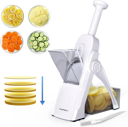 SupMaKin Safe Mandoline Slicer for Kitchen,Adjustable Potato Slicer 1-8 mm