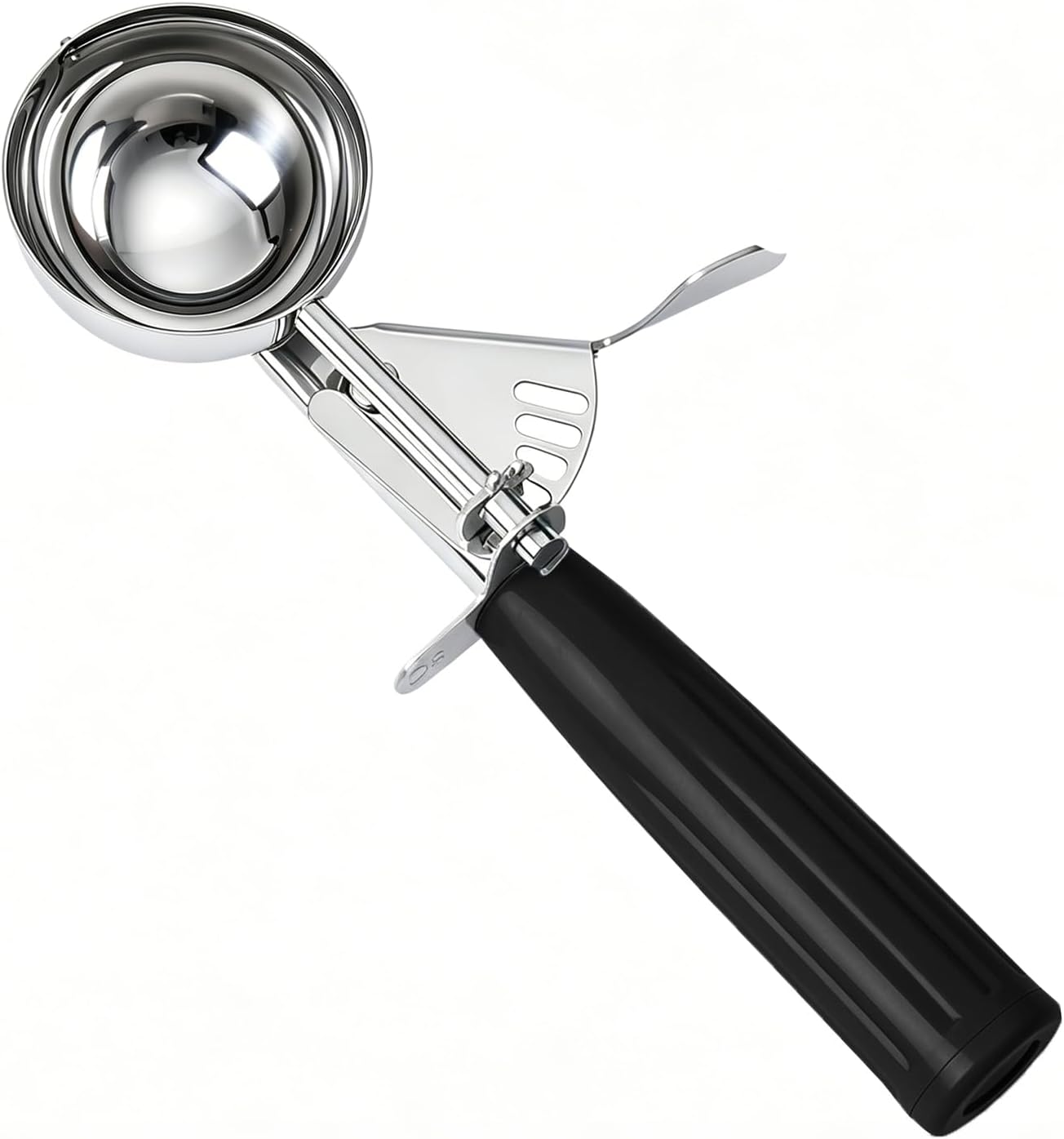 2 oz Scoop, Cookie Scoop for Baking, 2 oz Ice Cream Scoop with Trigger, #16 Disher, Portion Scoop, Blue Handle, Food Scoop for Ice Cream, Muffin, Cupcake Batter, Mashed Potato, Cookie Dough
