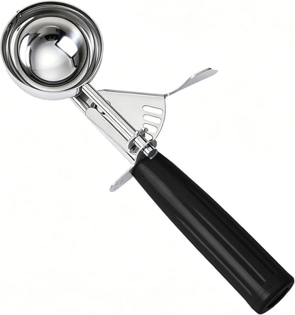 2 oz Scoop, Cookie Scoop for Baking, 2 oz Ice Cream Scoop with Trigger, #16 Disher, Portion Scoop, Blue Handle, Food Scoop for Ice Cream, Muffin, Cupcake Batter, Mashed Potato, Cookie Dough