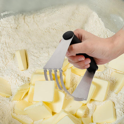 Pastry Cutter, Dough Blender, 3 Cup Flour Sifter and Biscuit Cutter, 8 Pieces Stainless Steel Professional Dough Tools for Baking Cookies and Donuts