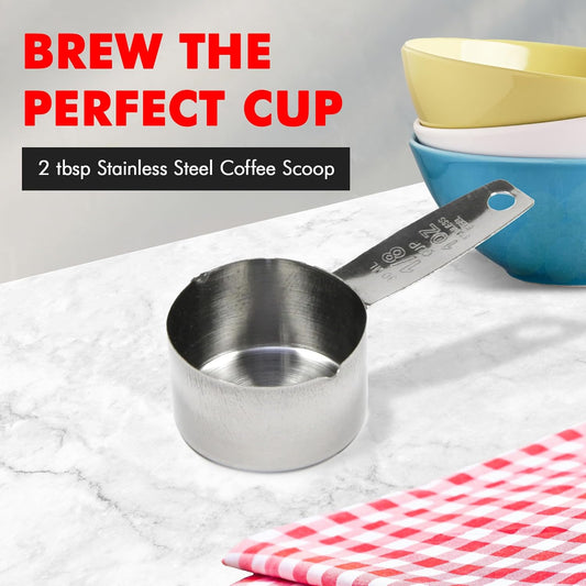 Select Coffee Measurer, 4 inch 2 tbsp, Stainless Steel