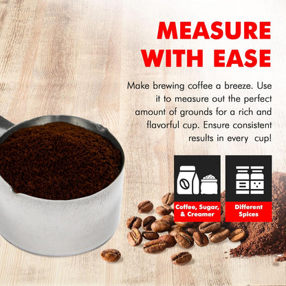 Select Coffee Measurer, 4 inch 2 tbsp, Stainless Steel