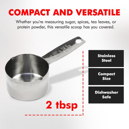 Select Coffee Measurer, 4 inch 2 tbsp, Stainless Steel