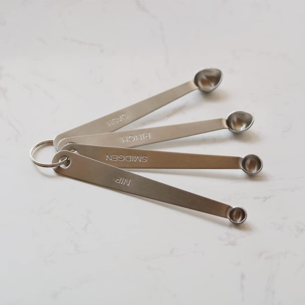 1Pack Mini Measuring Spoon Set of 4, Small Teaspoon for Tiny Measurement