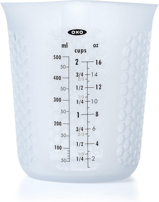 Good Grips 2-Cup Squeeze & Pour Silicone Measuring Cup with Stay-Cool Pattern
