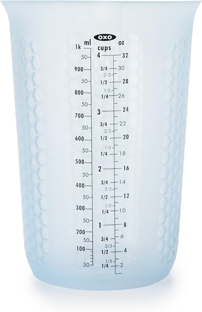 Good Grips 2-Cup Squeeze & Pour Silicone Measuring Cup with Stay-Cool Pattern