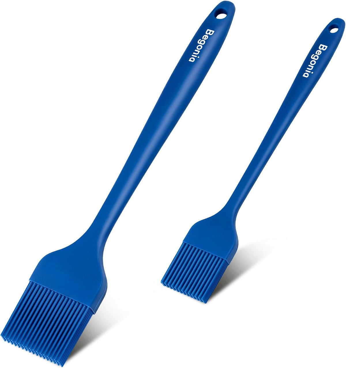 Silicone Basting Pastry Brush,2pcs 10+8 inch BBQ Sauce Brush,Red