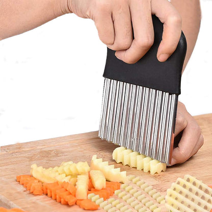 5-Blade Herb Scissors, Kitchen Shears, Seafood Scissors, Onion Holder Slicer and Potato Crinkle Cutter, Kitchen Gadget Salad Herb Tools 5 Sets