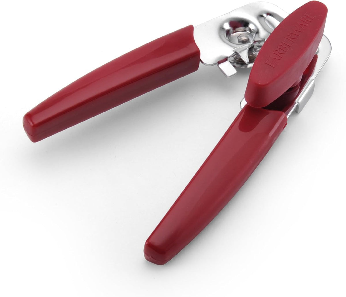 Classic Manual Can Opener with Bottle Opener, Stainless Steel Cutting Wheel and Comfortable Grip Handles, Black