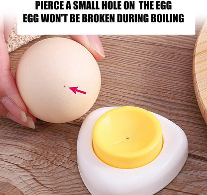 Magnet Egg Piercer for Raw Eggs, with Magnetic Base and Safety Lock, Hard Boiled Egg Peeler, Egg Pricker to Get a Good Hard Boiled Egg