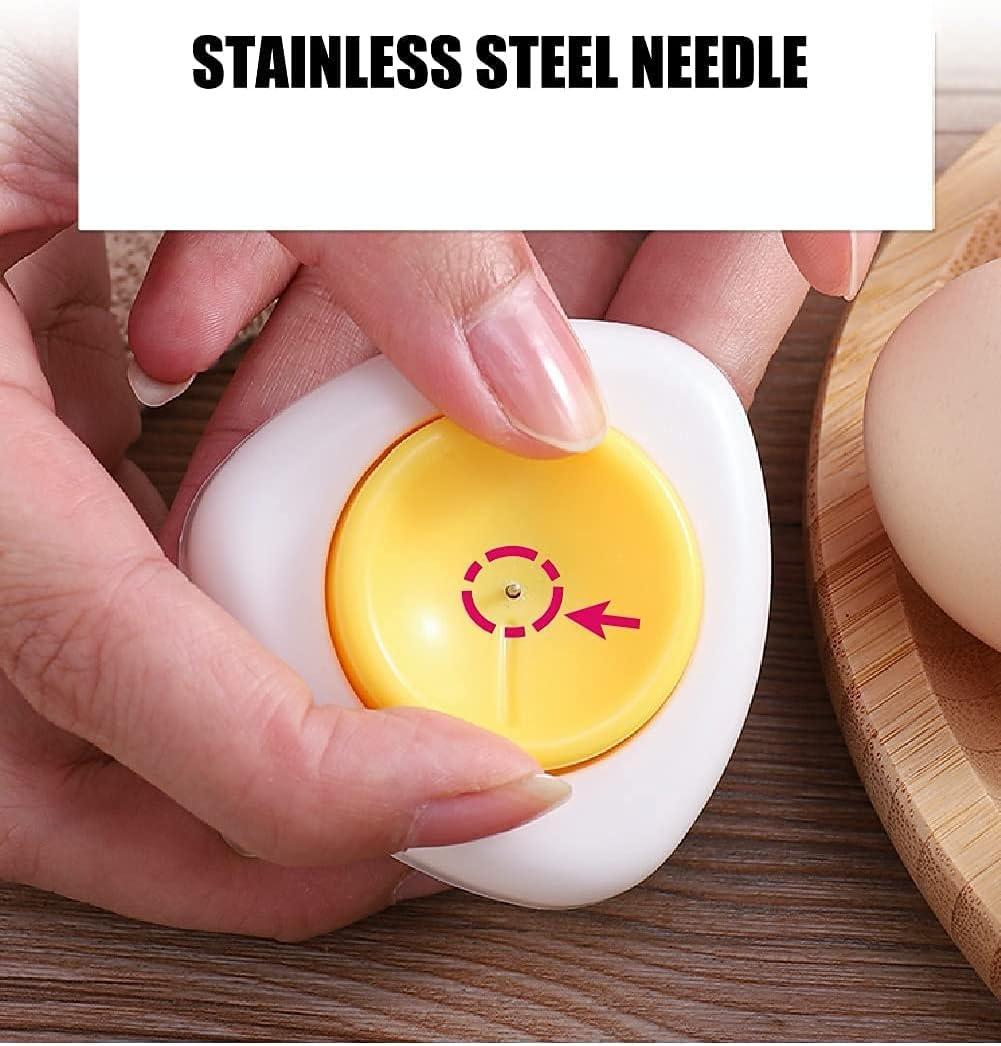 Magnet Egg Piercer for Raw Eggs, with Magnetic Base and Safety Lock, Hard Boiled Egg Peeler, Egg Pricker to Get a Good Hard Boiled Egg