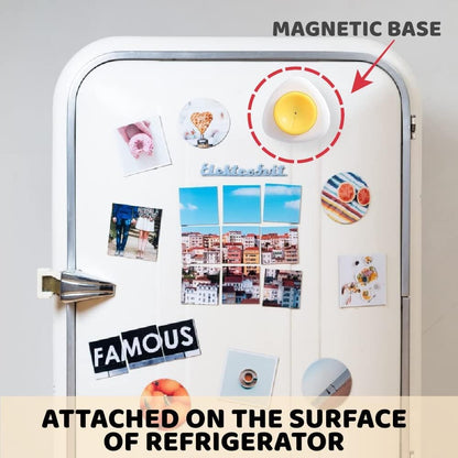 Magnet Egg Piercer for Raw Eggs, with Magnetic Base and Safety Lock, Hard Boiled Egg Peeler, Egg Pricker to Get a Good Hard Boiled Egg