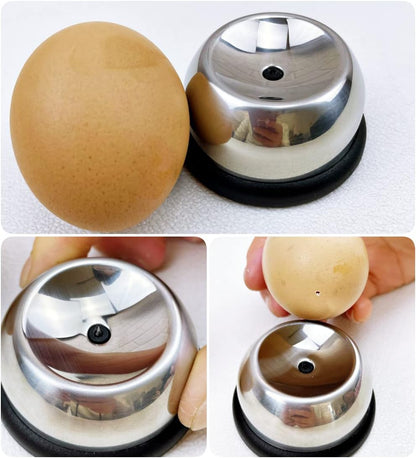 Magnet Egg Piercer for Raw Eggs, with Magnetic Base and Safety Lock, Hard Boiled Egg Peeler, Egg Pricker to Get a Good Hard Boiled Egg