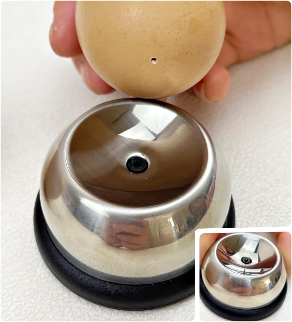 Magnet Egg Piercer for Raw Eggs, with Magnetic Base and Safety Lock, Hard Boiled Egg Peeler, Egg Pricker to Get a Good Hard Boiled Egg